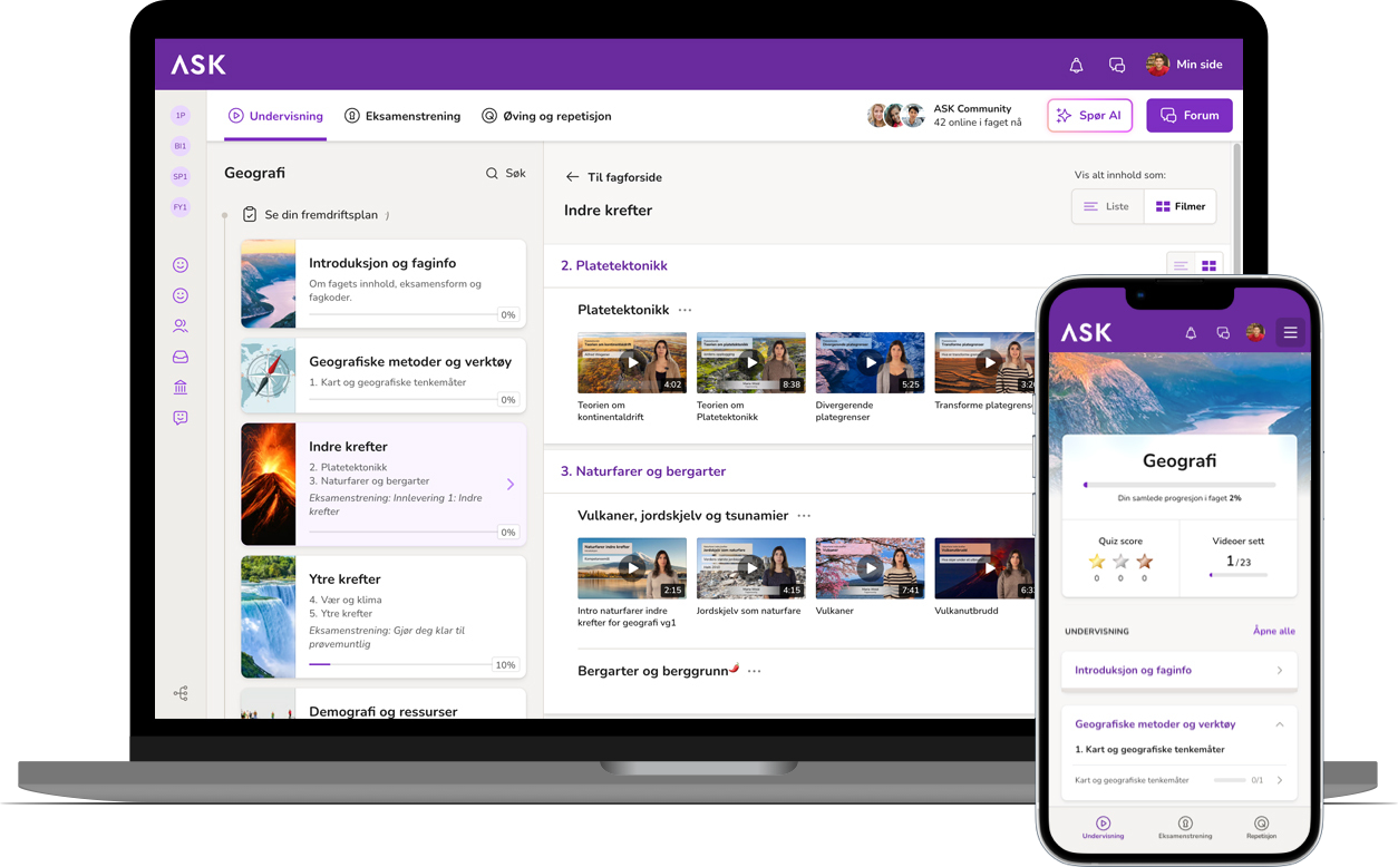 Geografi illustrasjon